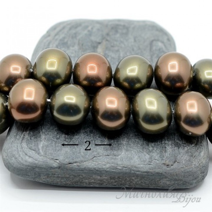 Mix №12 from Mallorca pearls 13:15mm, 2 pieces