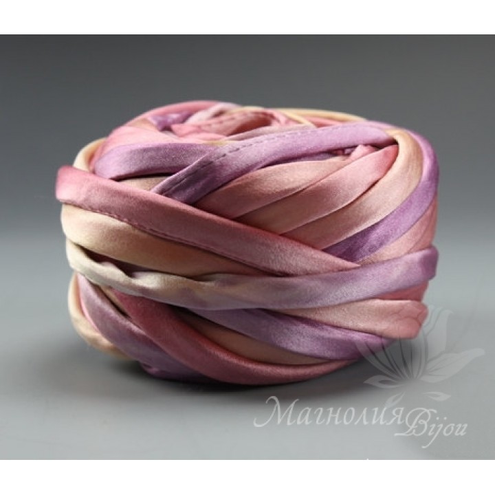 Cord Shibori "Pink lavender", 10 cm