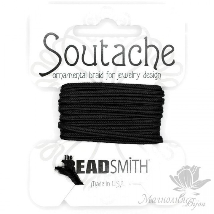 Soutache Black (black), 3 yards / 2.75 meters