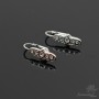 Earrings with French lock "Idol", rhodium plated
