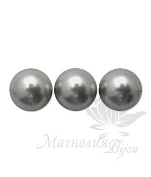 Perla de Swarovski 10mm Light Grey(616), 5 piezas