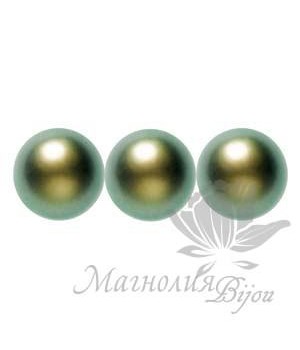 Swarovski pearls 4mm Iridescent Green(930), 20 pieces