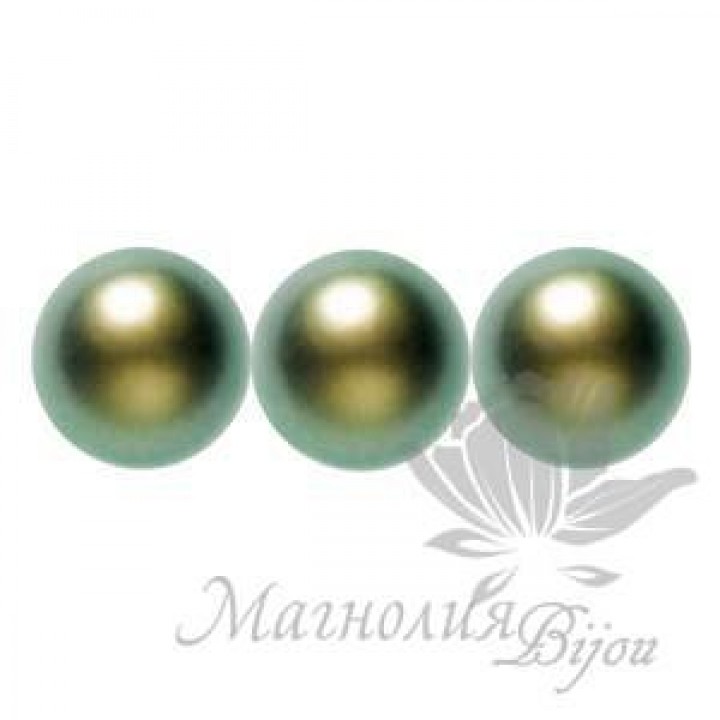 Swarovski pearls 4mm Iridescent Green(930), 20 pieces