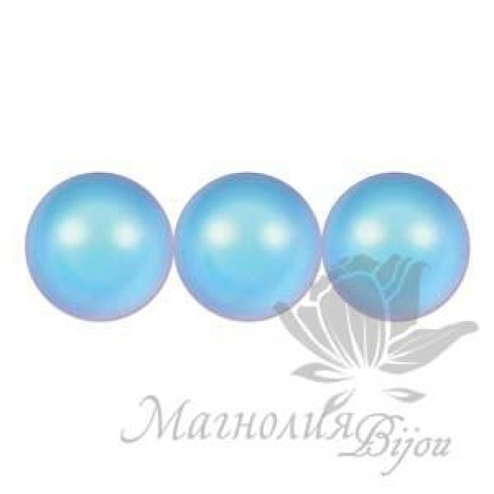 Swarovski pearls 4mm Iridescent Light Blue, 20 pieces
