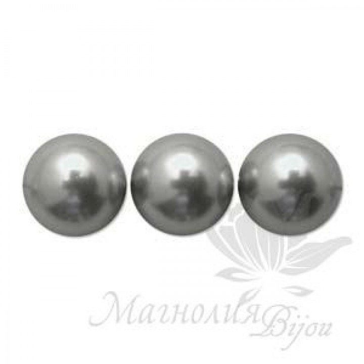Swarovski pearls 6mm Light Gray(616), 10 pieces