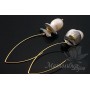 Earrings Hook 42mm, 14K gold plated