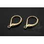 Earrings French, 14 carat gold plated