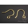 Earrings Eyelets 13mm, 14 carat gold plated