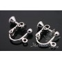Clips, rhodium plated