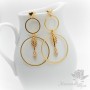 EARRINGS "Arrows of Cupid", 14 carat gold plated