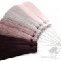 Silk brush color Cashmere with pin (rhodium plated)