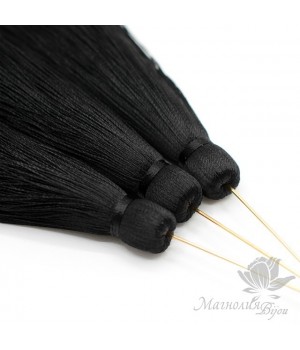 Silk brush color Black with pin (gold plated 16 carats)