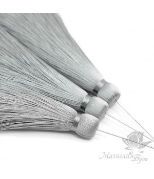 Silk brush color Storm Gray with pin (rhodium plated)