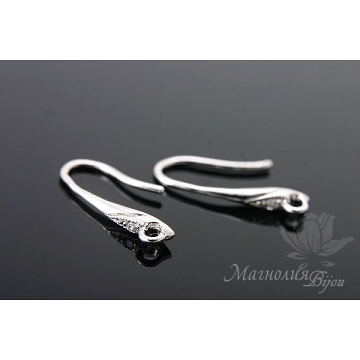 Earrings "Aphrodite", 925 sterling silver + rhodium plated