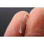 Earrings "Aphrodite", 925 sterling silver + rhodium plated