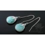 Earrings Broaches, 925 sterling silver + rhodium plated